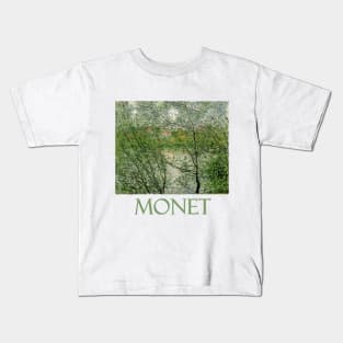 The Isle Grande Jatte (1878) by Claude Monet Kids T-Shirt